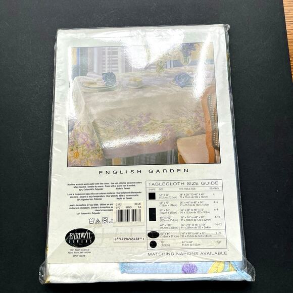 Bardwill Linens 70” round English Garden tablecloth - Picture 5 of 7